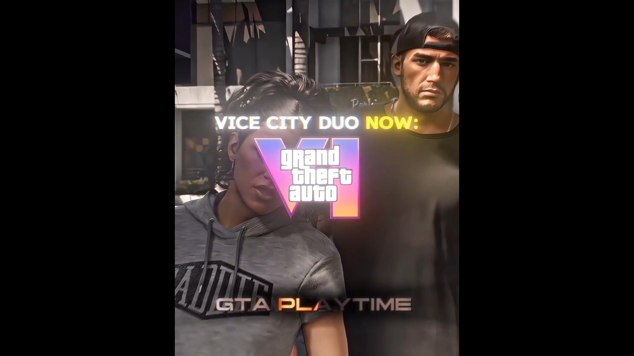 Vice City Duo Now Vs Then#shorts #gta6 #grandtheftauto