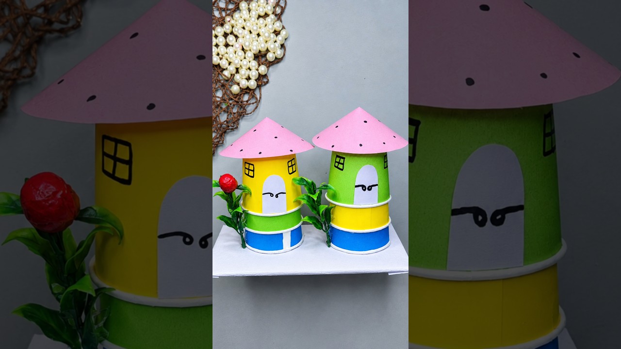 Glass cup home design ideas for kids ll destroy reverse video #shorts #youtubeshorts #viral #kids