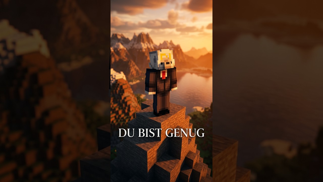 Minecraft Du bist gut genug ❤️ #minecraft #shorts