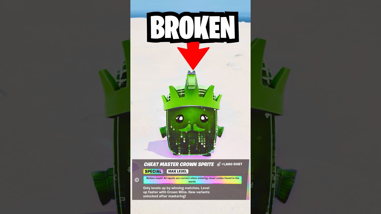 The CHEAT MASTER CROWN SPRITE is Broken 😭