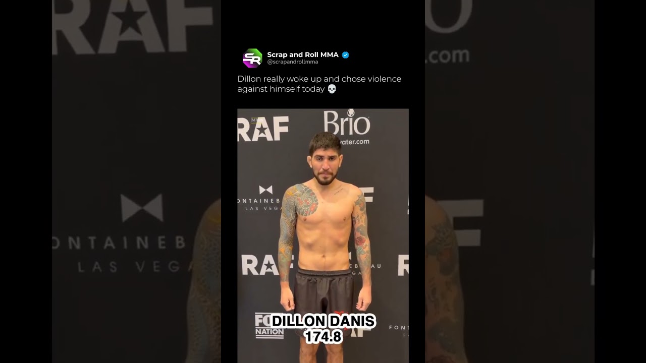Dillon Danis Looks Rough Stepping on the Scale at 174.8 lbs