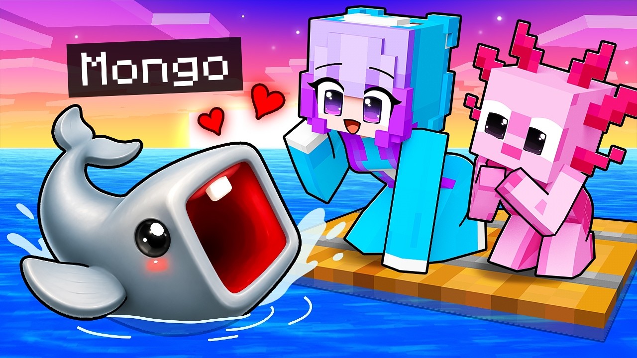I Pretended to be BABY BLOOP on a One RAFT!