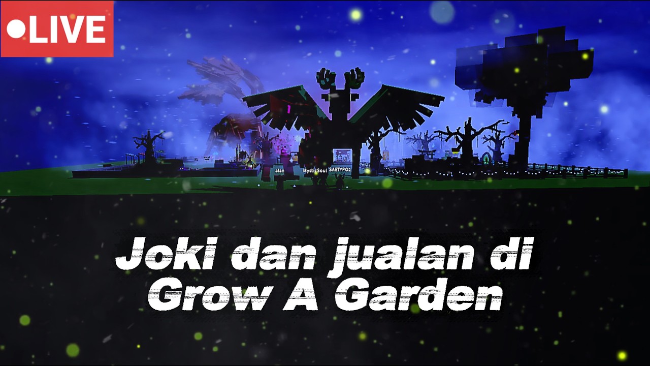 DAY 50 LIVEJOKI/JUALAN SANTAI - LIVESTREAMING  ROBLOX(GROW A GARDEN)