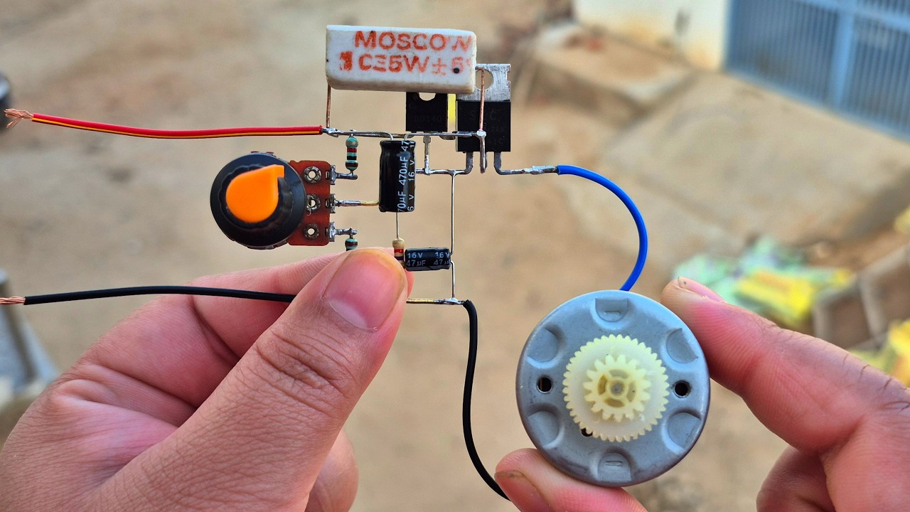 🔥 Motor Speed & Torque Controller Circuit | No IC Needed! 😱