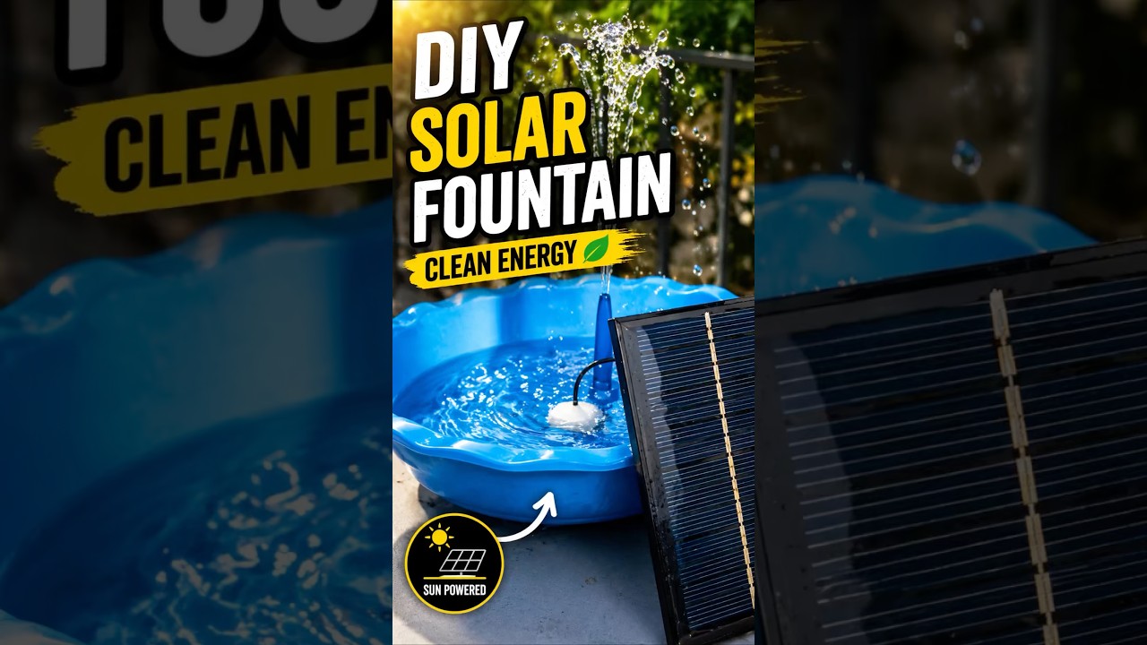 Easy Homemade Solar Fountain #diyporject #electronics