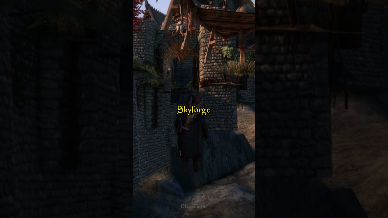 🤯 You Can FALL UNDER Whiterun in Skyrim #skyrim #gaming