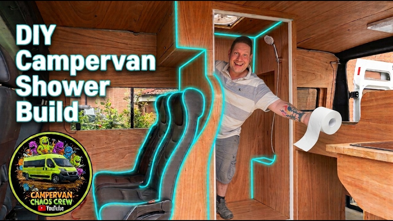 DIY Campervan Shower & Toilet Wetroom Build