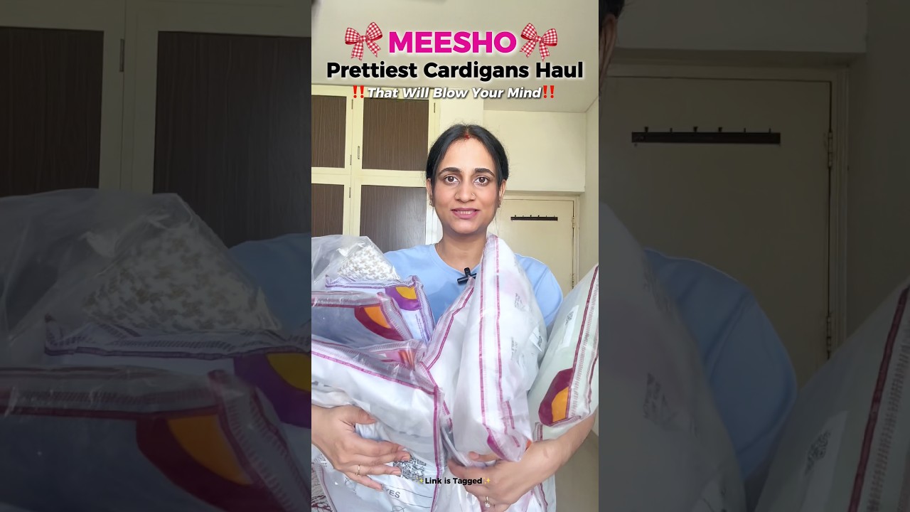 Meesho Cutest Cardigans Haul 🌸✨ #meesho #meeshohaul #cardigan #winterspecial #viral #shorts #haul