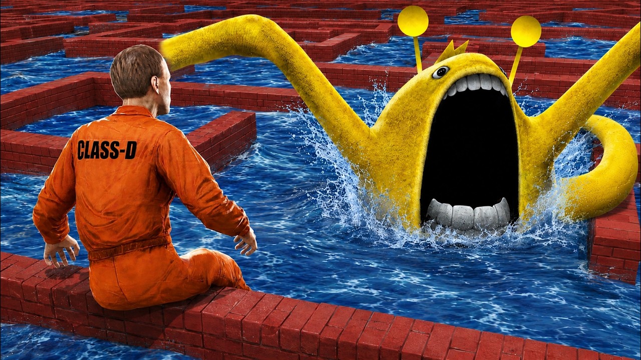 Puede SPRUNKI EATER encontrarme en un LABERINTO INUNDADO?! (Garry's Mod Sandbox)