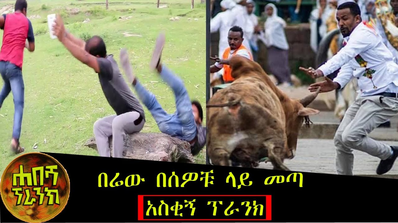Ethiopia:-በሬው በሰዎቹ ላይ መጣ አስቂኝ ፕራንክ -New  Ethiopian Habesha Prank 2020