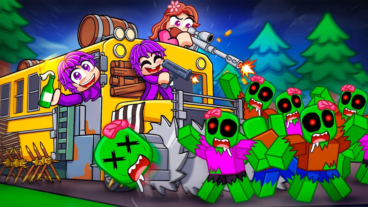 Roblox Shredder Bus VS ZOMBIES