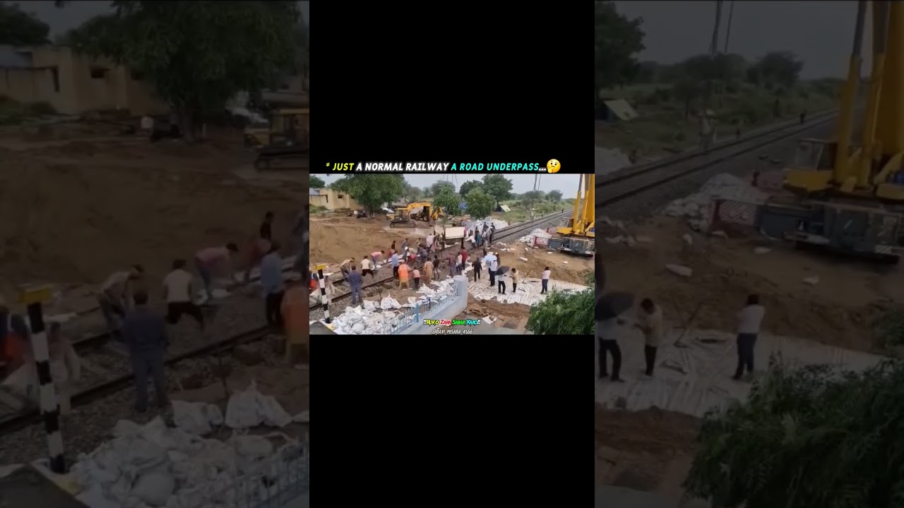 Finished in hours…but the result is insane! 😱🔥 #train #railwaycontent #railway #workers #track#viral