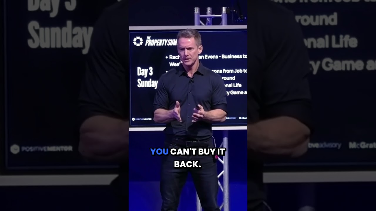 You can't buy back time #propertyinvesting #property #entrepreneur #motivation #realestate