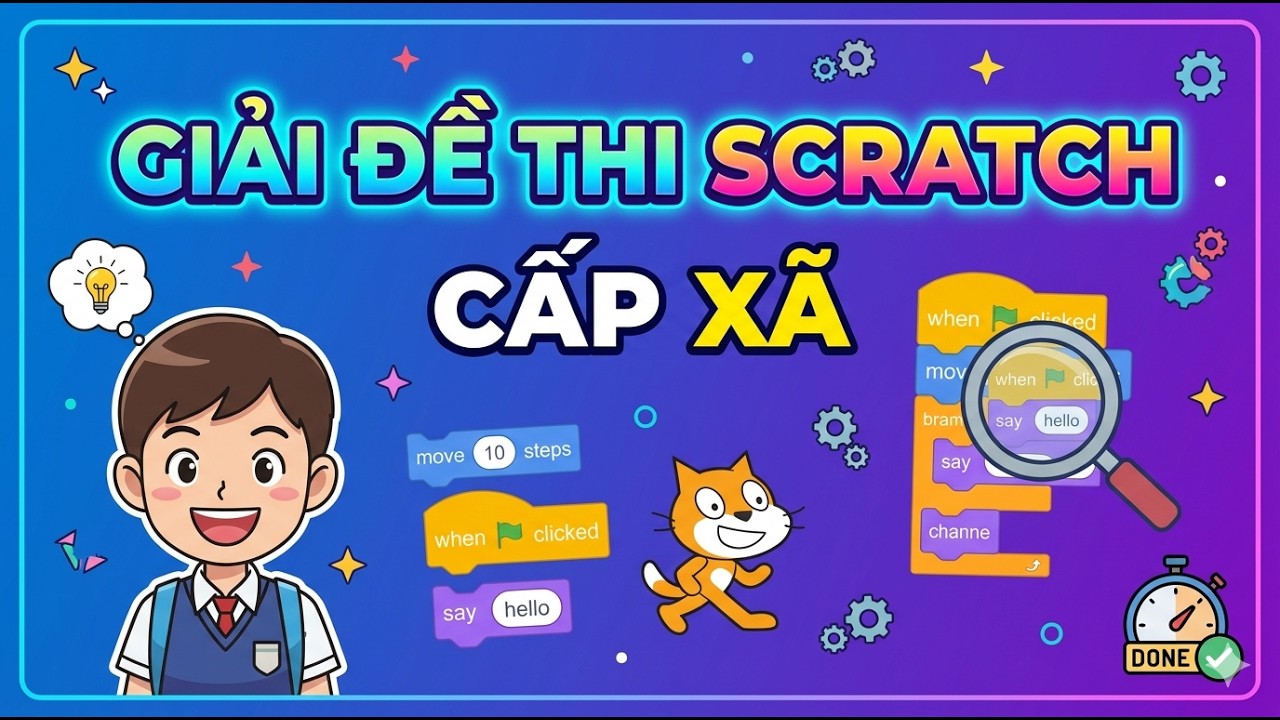Học lập trình Scratch nâng cao - Giải đề thi Scratch