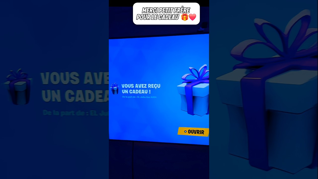 Merci petit frère pour le cadeau 🎁❤