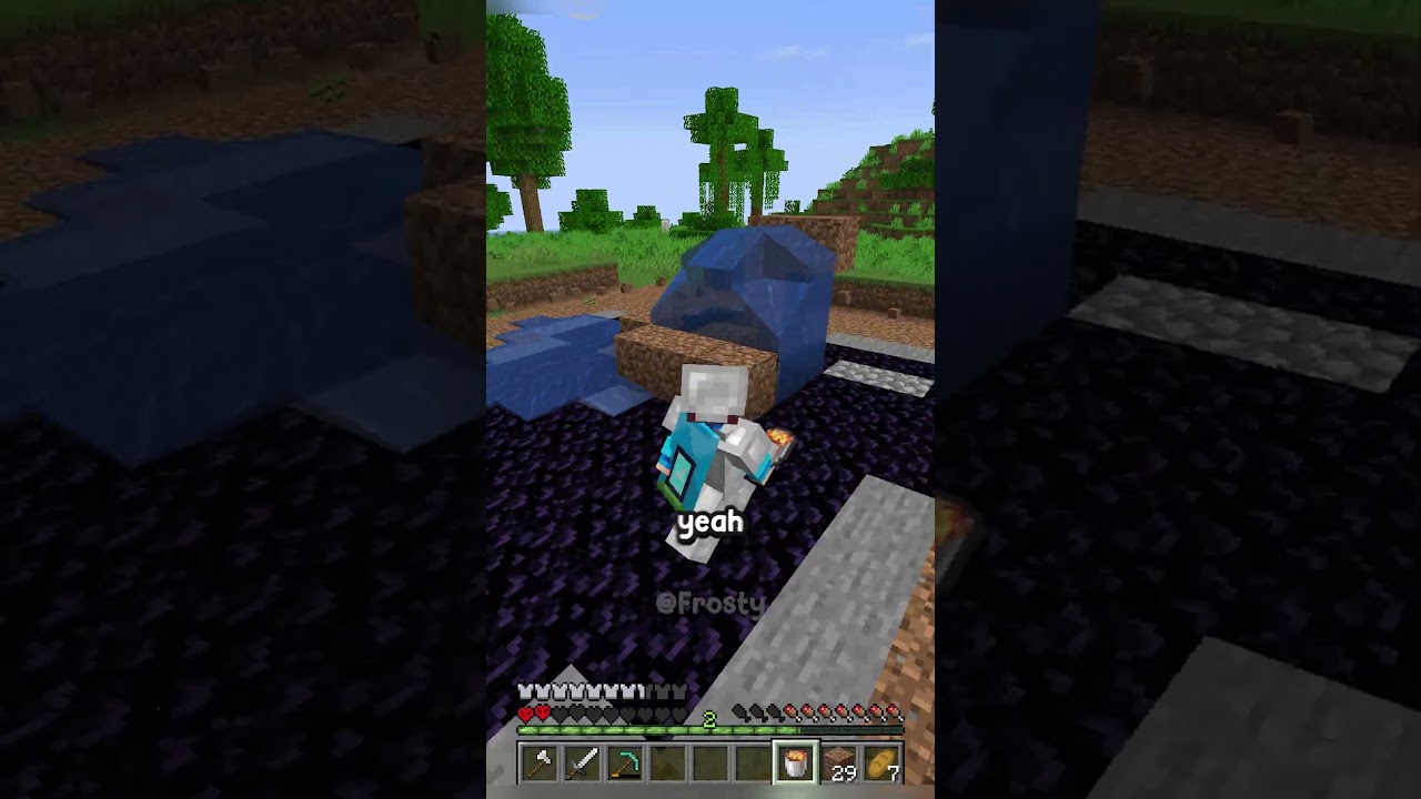Minecraft, But Every Block I Break Gets Bigger… #shorts