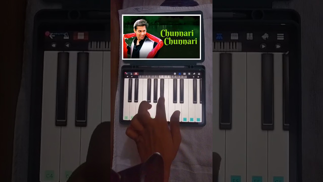 chunari chunari song piano tutorial 🎹 Very easy #piano #pianotutorial #pianocover #viral #shorts