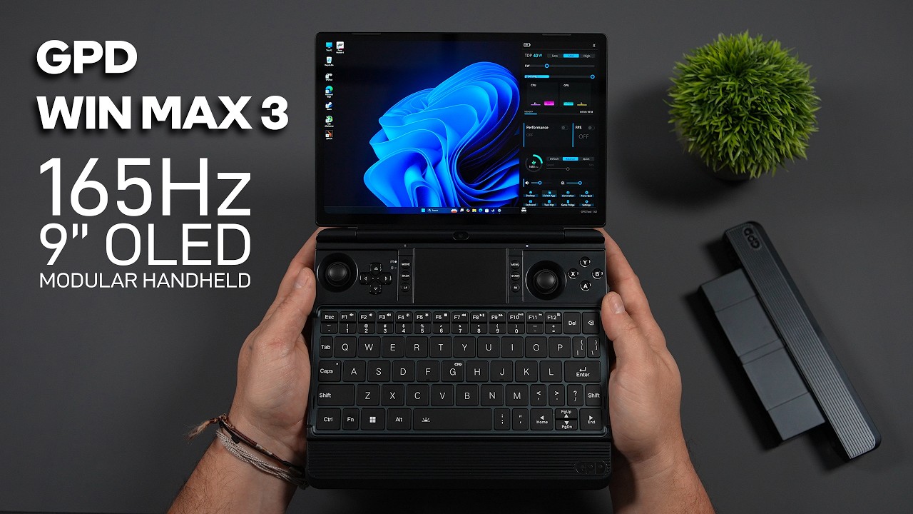 GPD Win MAX 3 Hands On First Look! A New 9" OLED Modular Handheld!