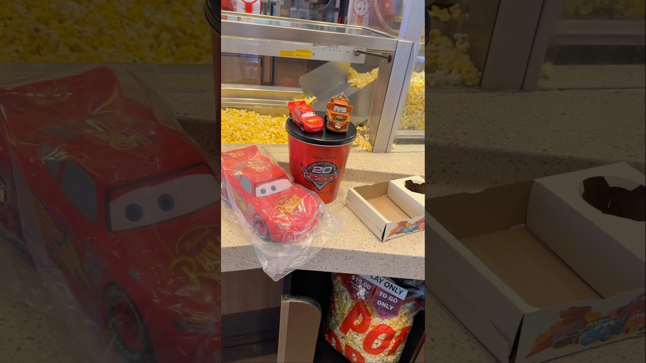 New Cinemark Cars Merch For 9/5 Day! #lightningmcqueen #disneycars #cinemark #carsmovie