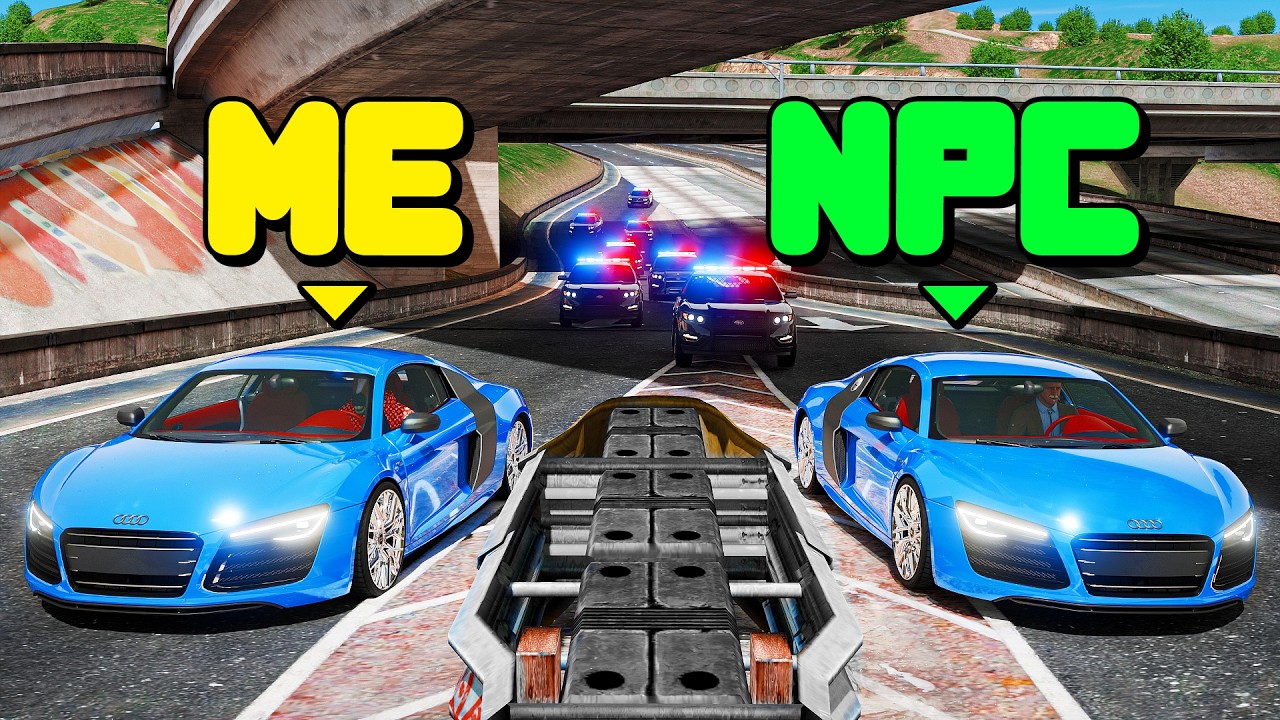 Using A Duplicating Car To Survive A Bounty In GTA 5 RP