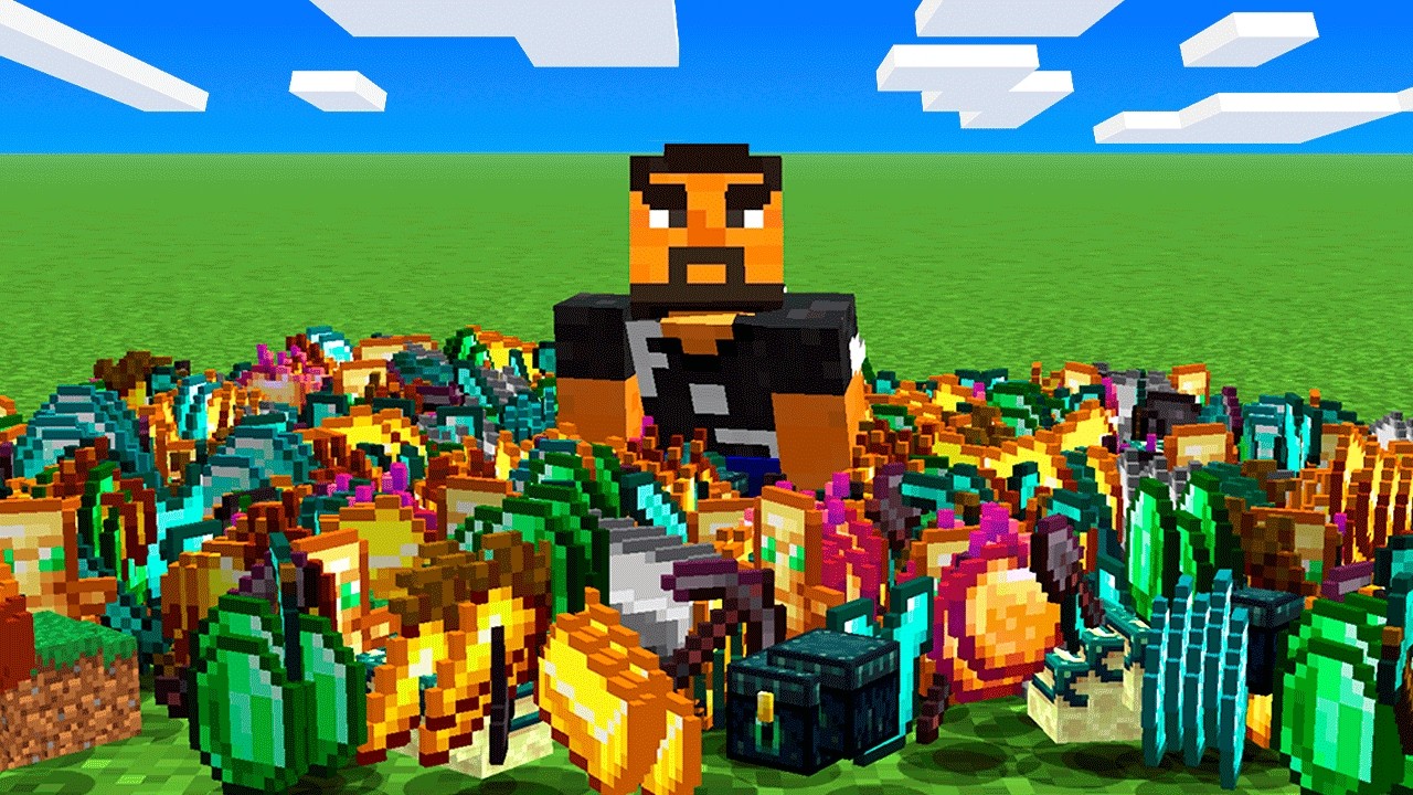 Minecraft, pero SHIFTEAR me da objetos aleatorios