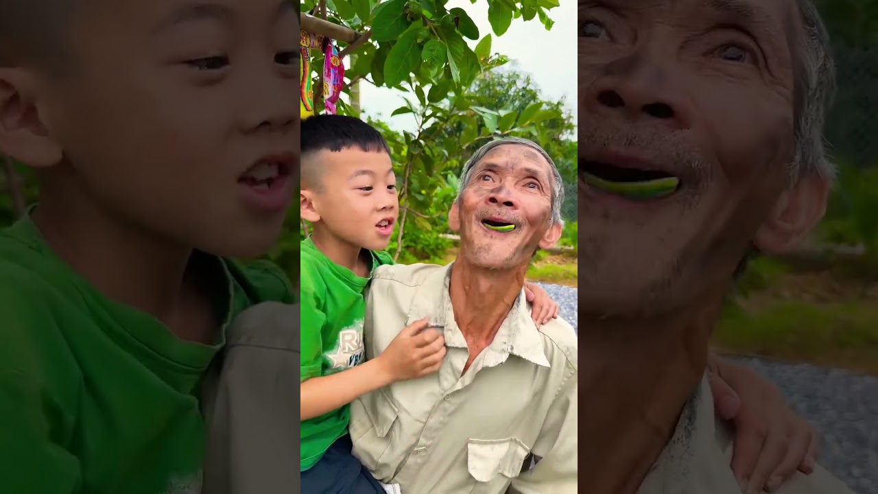**Baby Picks Rainbow Candy for His Poor Grandpa to Eat 🥺🍭🌈 #shorts #baby #cute**