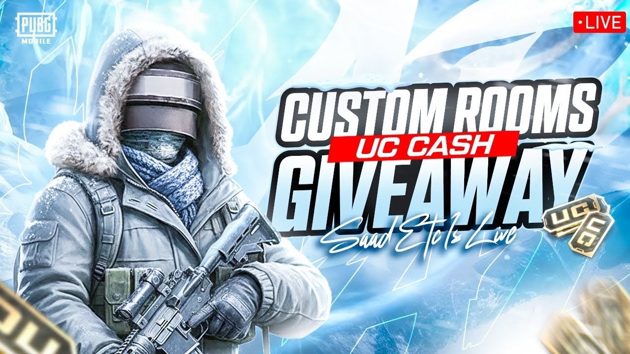 PUBG MOBILE LIVE CUSTOM ROOM & UC GIVEAWAYS | 10 ROYAL PASS GIVEAWAY - SAAD ETC