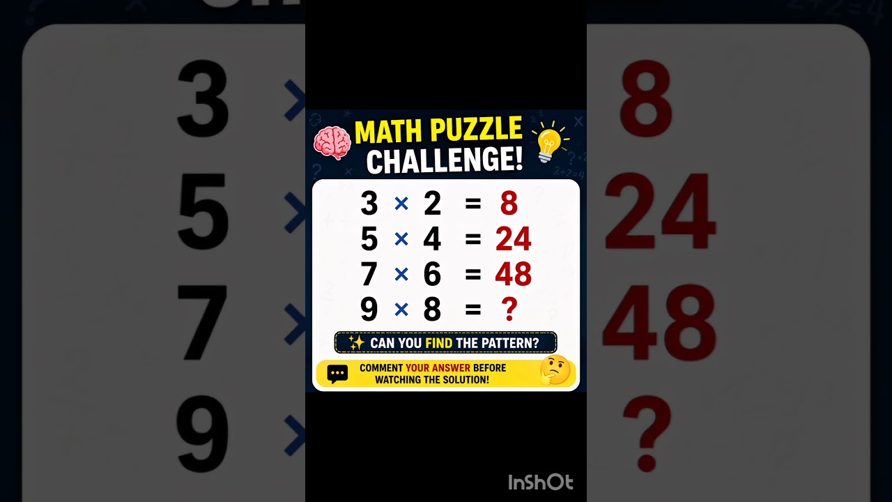 🧠 99% लोग इस Math Puzzle में फेल हो जाते हैं!🔥 क्या आप 10 सेकंड में सही जवाब दे सकते हैं?