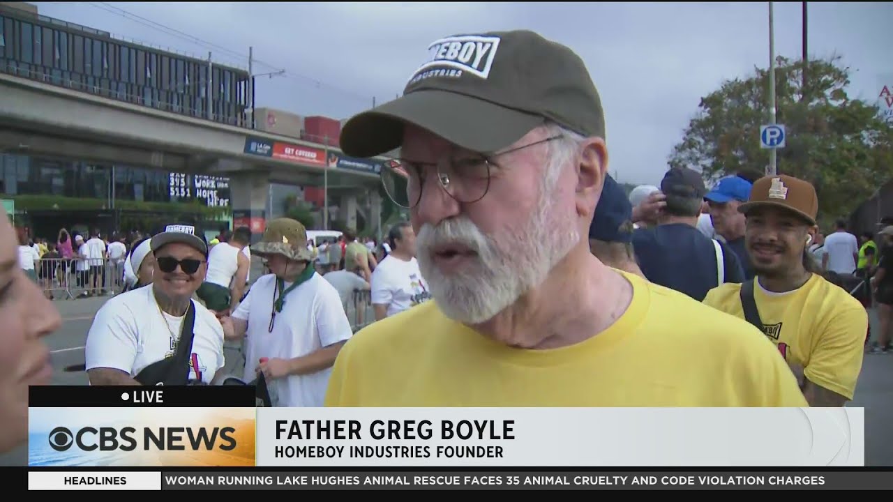 Father Greg Boyle calls Homeboy Industries’ 17th Annual 5K Run/Walk a 'collection of hearts'