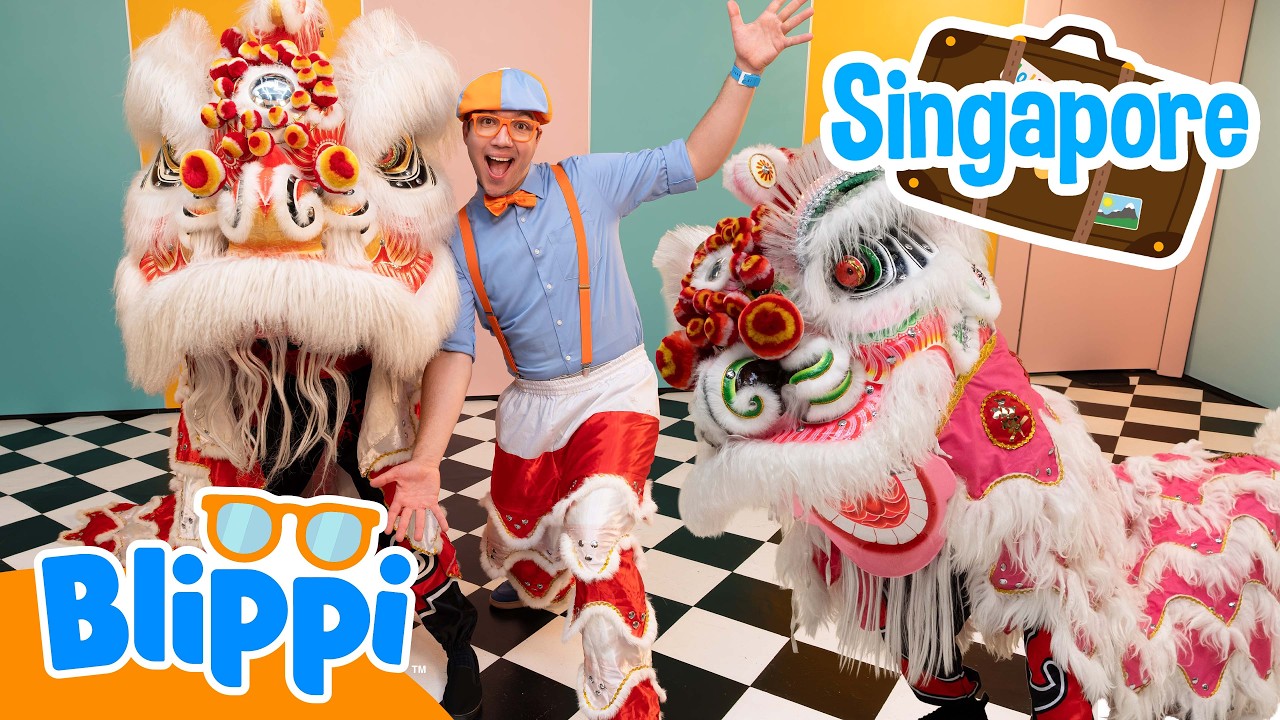 Blippi Learns to Lion Dance | Blippi Travels 🌏| Educational Videos for Kids
