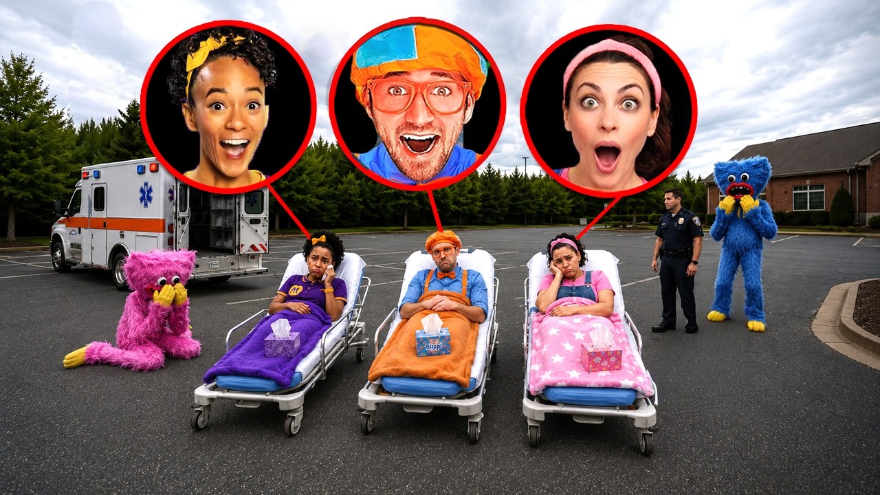 BLIPPI.EXE, MEEKAH, & MS RACHEL GOT RUSHED TO HOSPITAL IN AN AMBULANCE!! (FULL MOVIE)