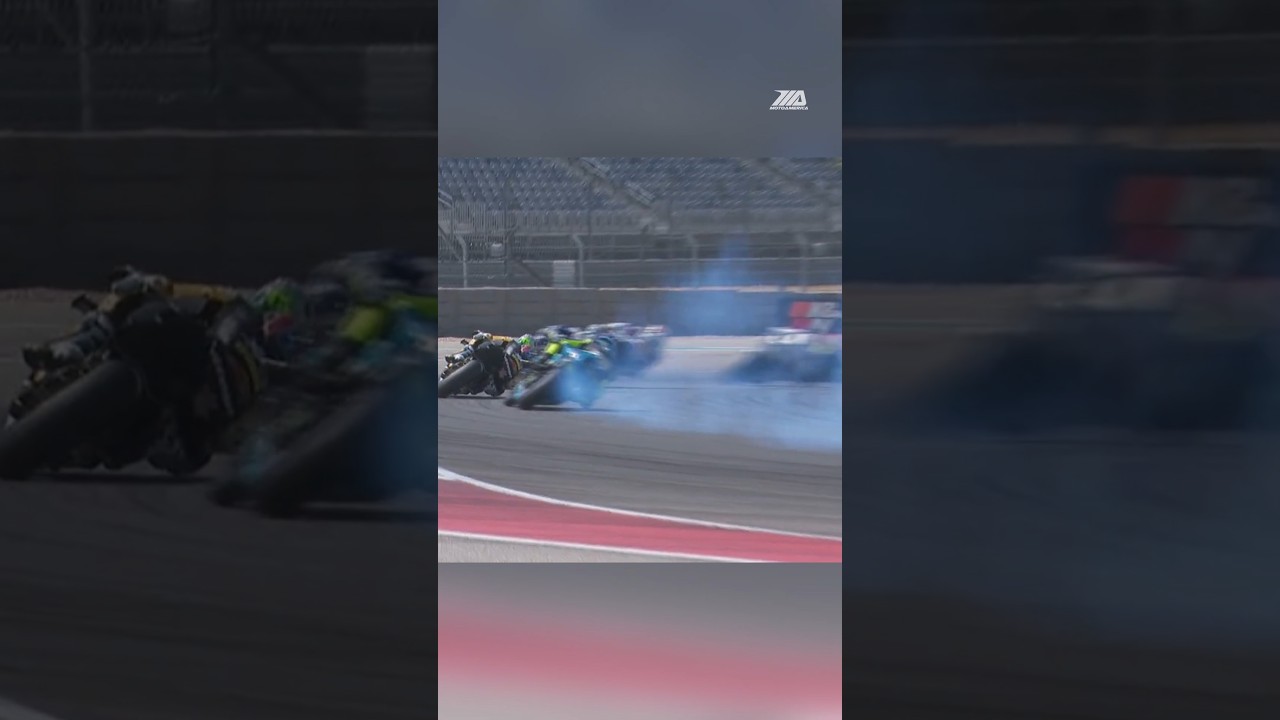 OH NO! Scholtz' bike blew up in smoke.