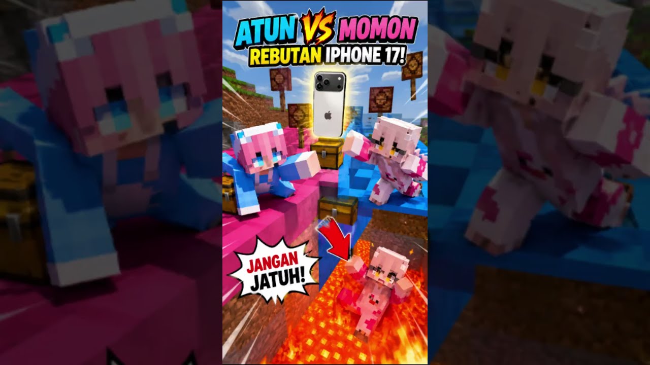 Atun Kena Tikung Momon di Menit Terakhir! 😱😭 #shorts #fyp #viral #minecraft #gaming