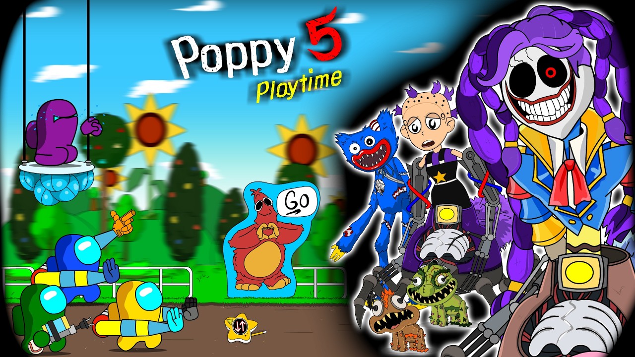 Among Us vs Poppy Playtime Chapter 5 : PROTOTYPE in Lily Lovebraids || ANIMATION
