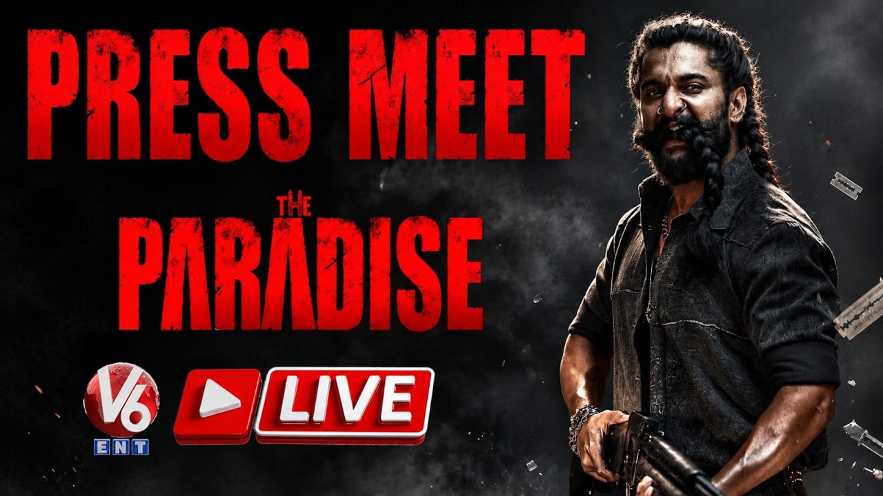 LIVE : The Paradise Press Meet | Nani | Srikanth Odela | Anirudh | V6ENT