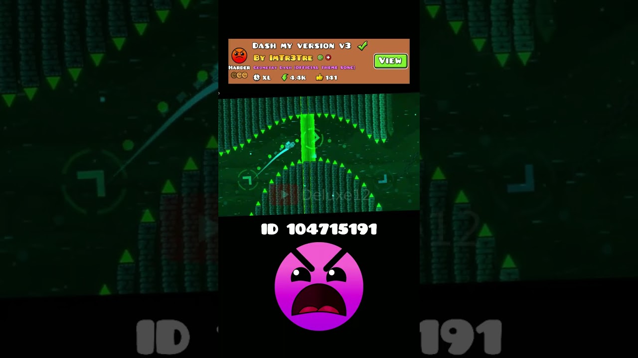 Geometry Dash: DASH MY VERSION V3 - Can I beat it? #geometrydash #shorts