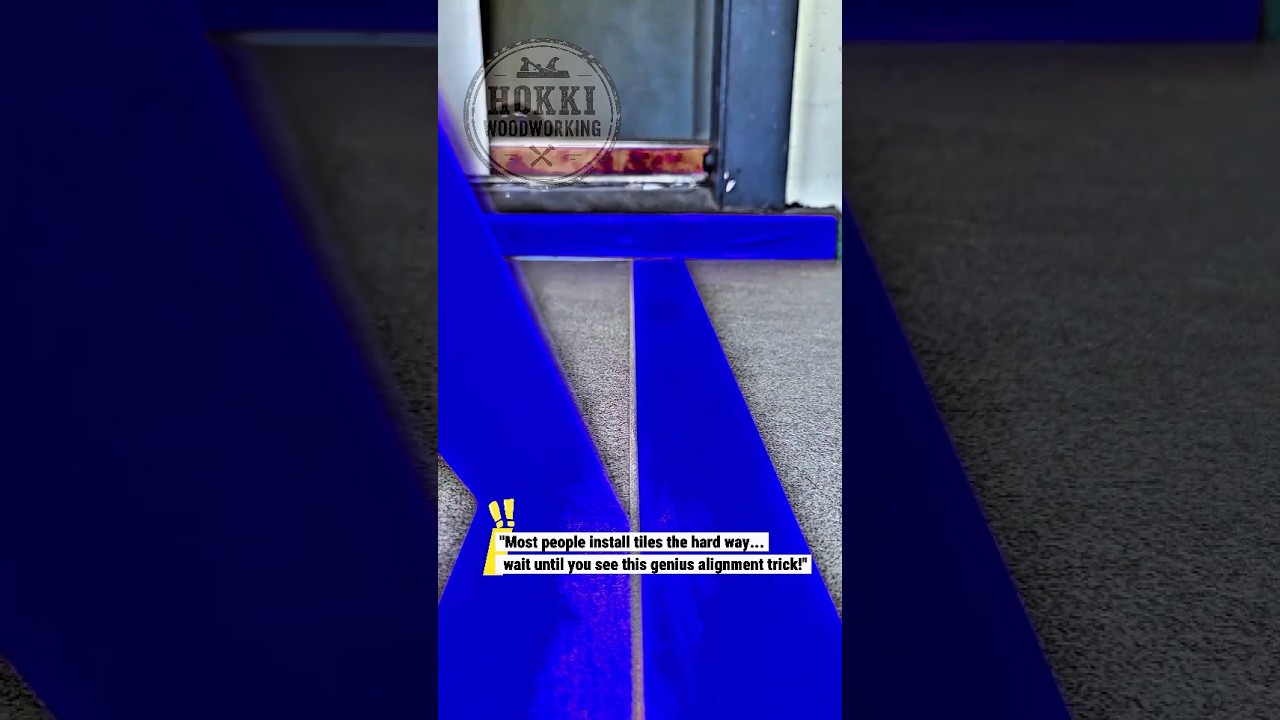 The Perfect Tile Alignment Trick Every DIYer Needs to See! 🔥