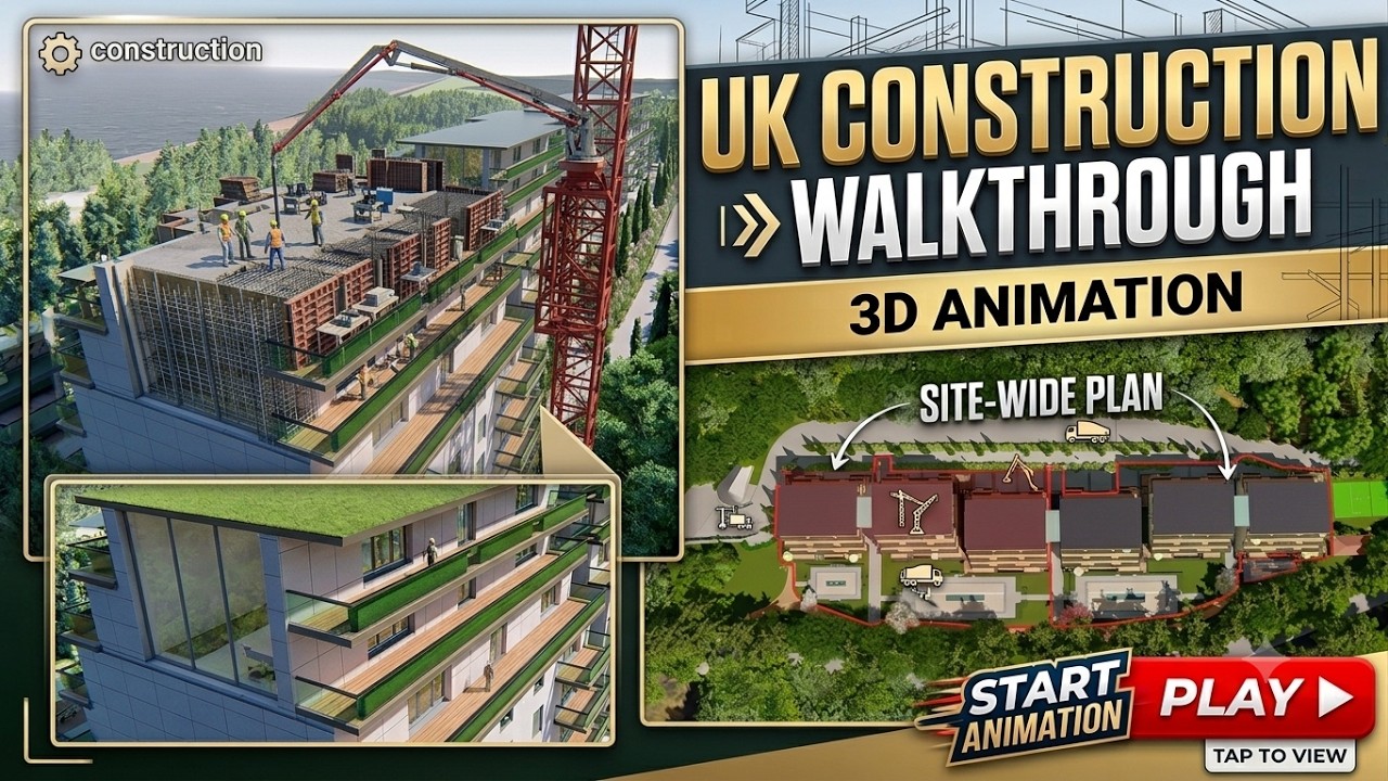 3d Construction Walkthrough Animation