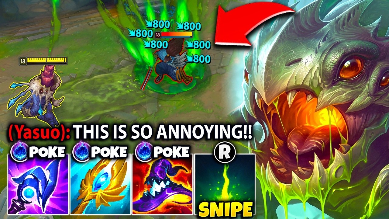 I made this poor Yasuo rage quit with Sniper Kog'Maw mid... (HE COULDN'T PLAY)