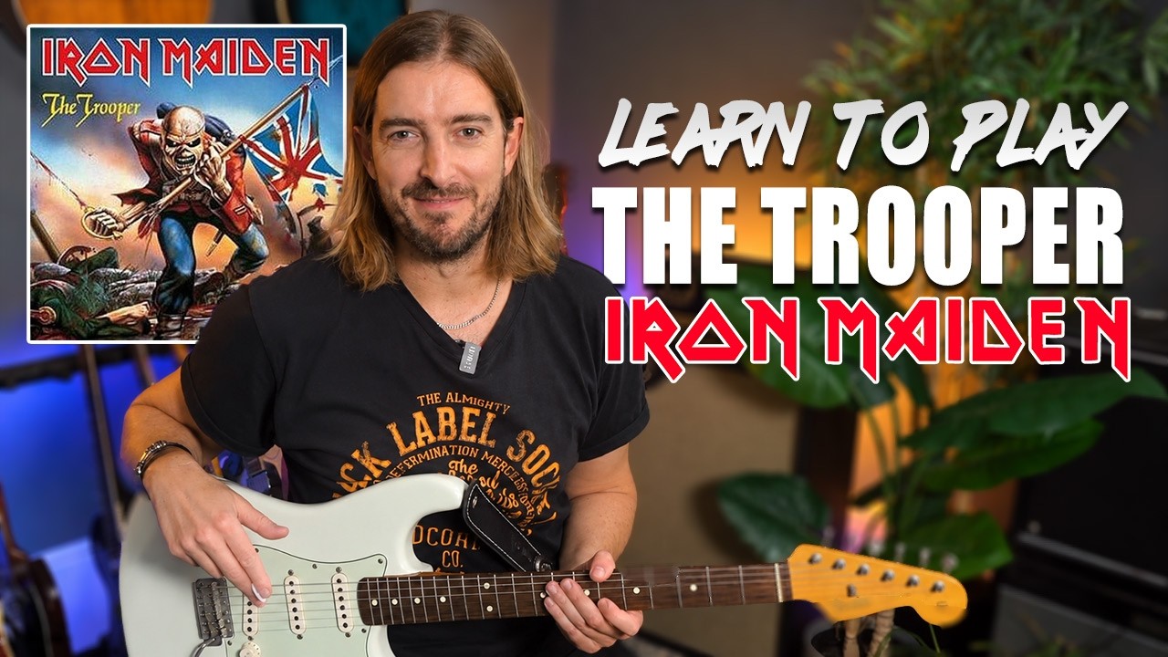 The Trooper – Iron Maiden Guitar Lesson | Riffs, Gallop & Solo