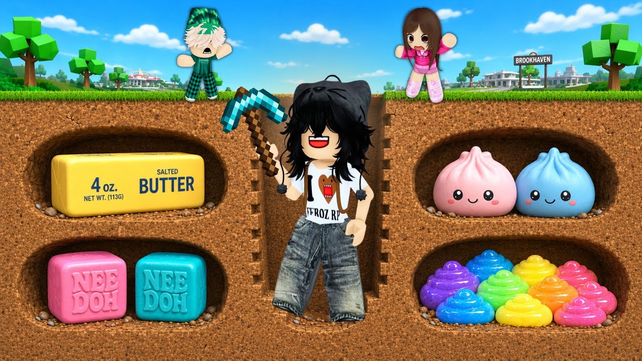 i FOUND Buried SQUISHIES  in BROOKHAVEN! (ROBLOX RP TAGALOG)