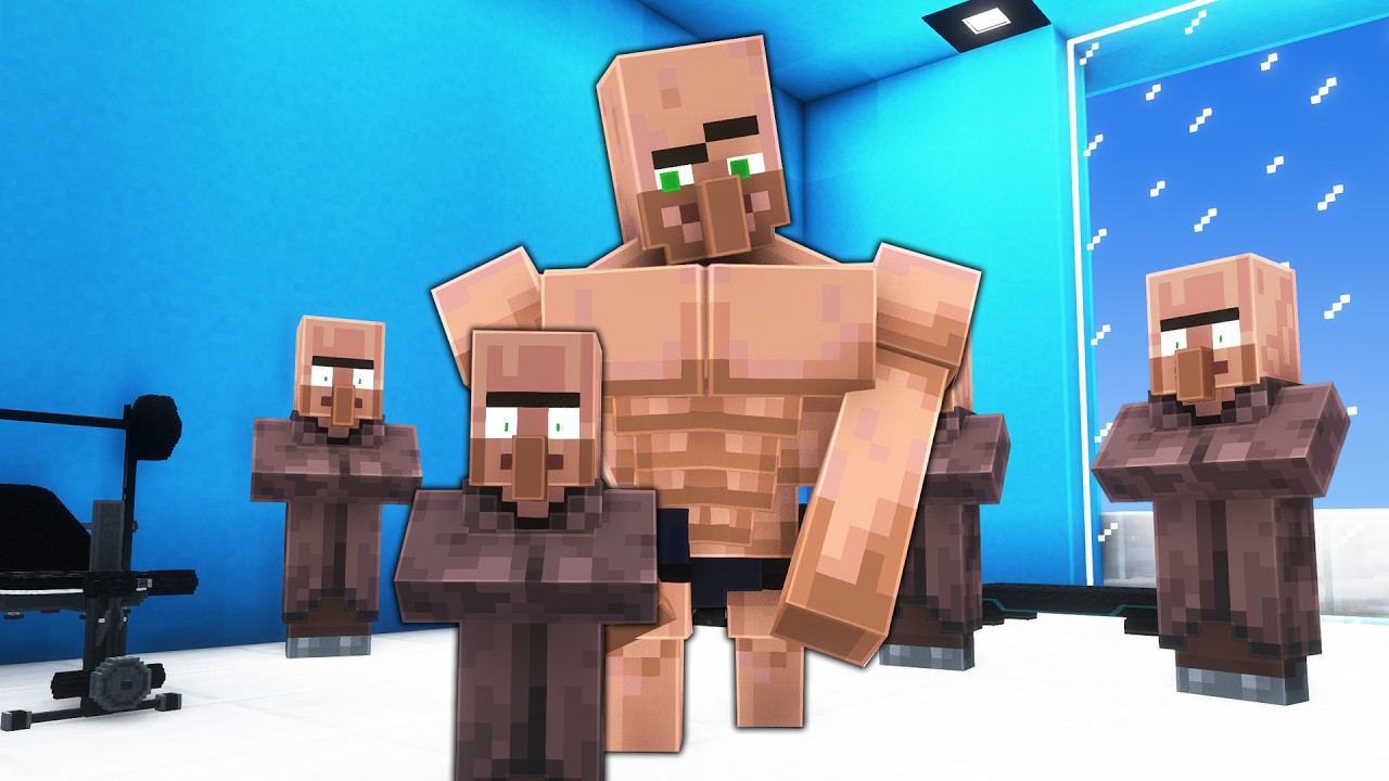 When Minecraft Villagers Are into Fitness...