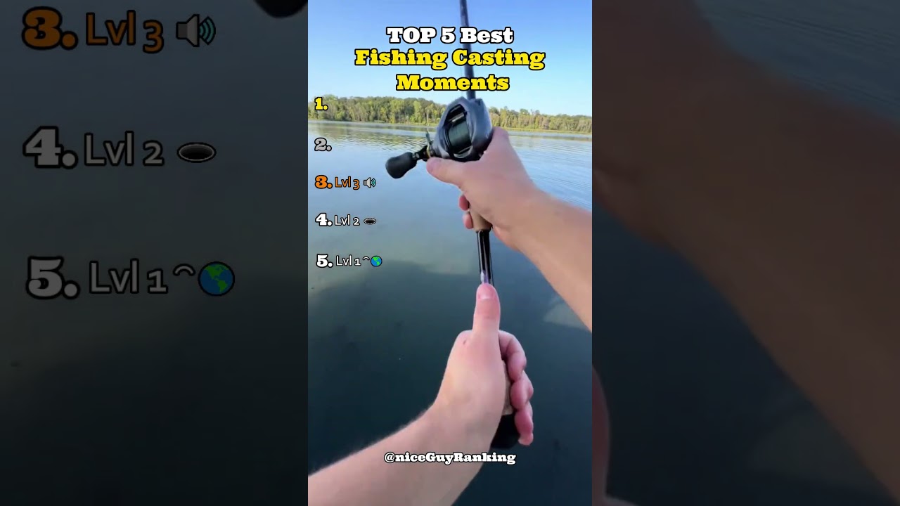 Top 5 Fishing Casting Moments 🎣  #tiktok  #fishing  #best