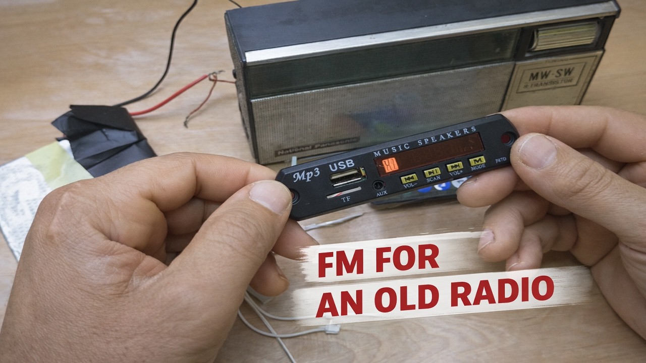 This Old Radio Had No FM… So I Upgraded It with Bluetooth & USB