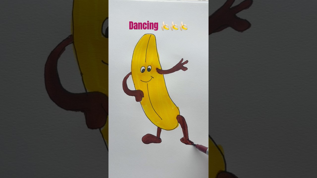 Dancing Banana 🍌❤️🌈 #shorts #ytshorts #trending #dancing #art