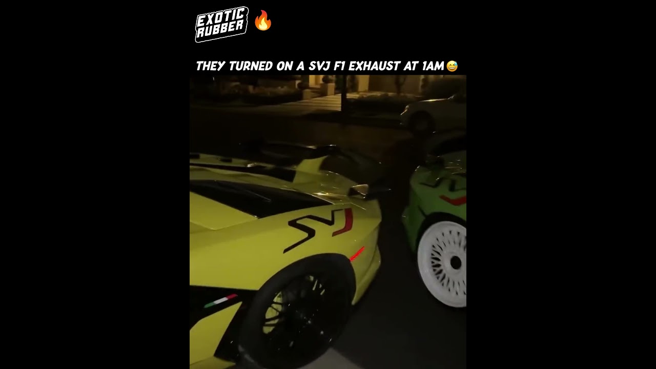 Starting up a supercar at 1am