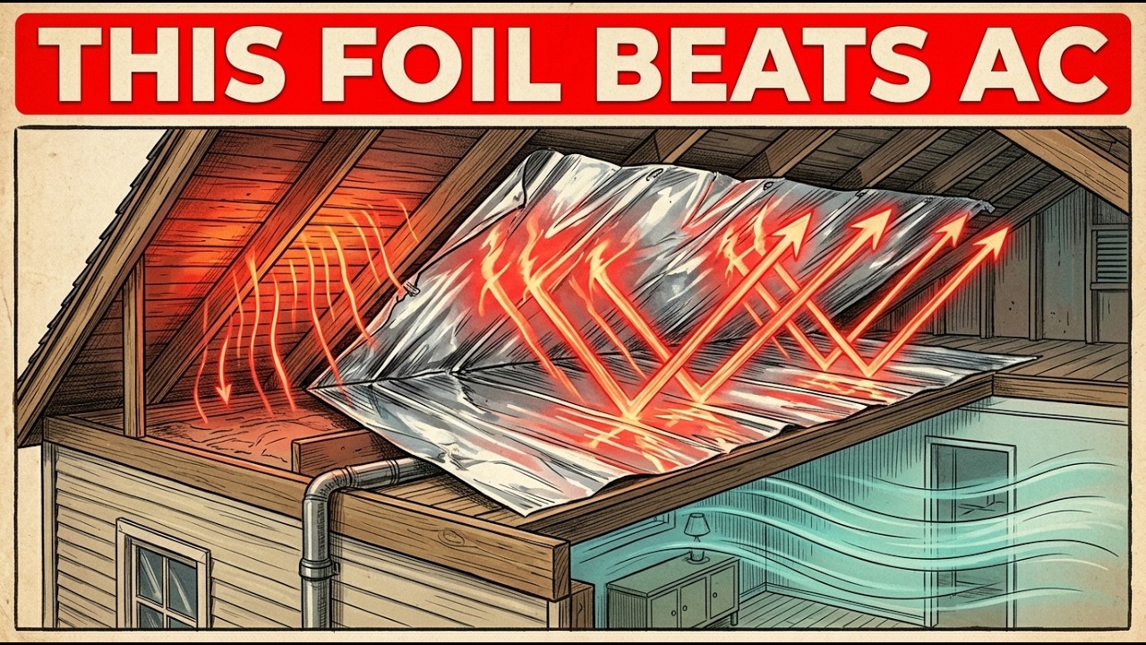 This $30 Foil Sheet Keeps Any Attic 30°F Cooler Forever (Science Explained)