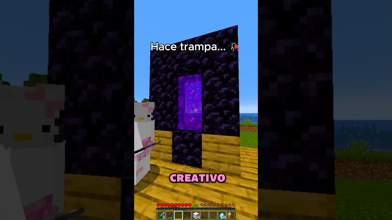DESCUBRÍ a mi AMIGO HACIENDO TRAMPA en Minecraft #soymanuel #minecraft #shorts