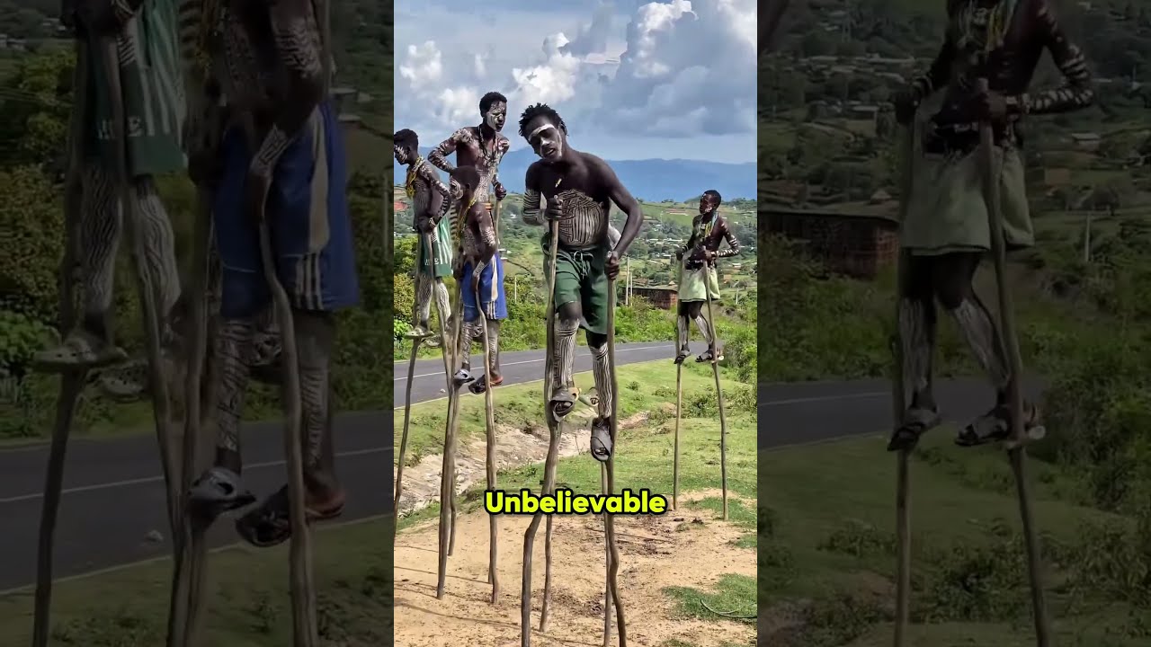 Why Would Anyone Walk on Poles This Tall? The Answer Will Surprise You #shorts #AmazingFacts