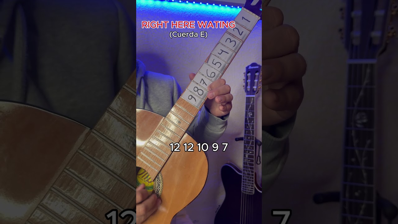 Right here wating en la guitarra 🎸 facil #guitarra #clasesdeguitarra #aprendeguitarra